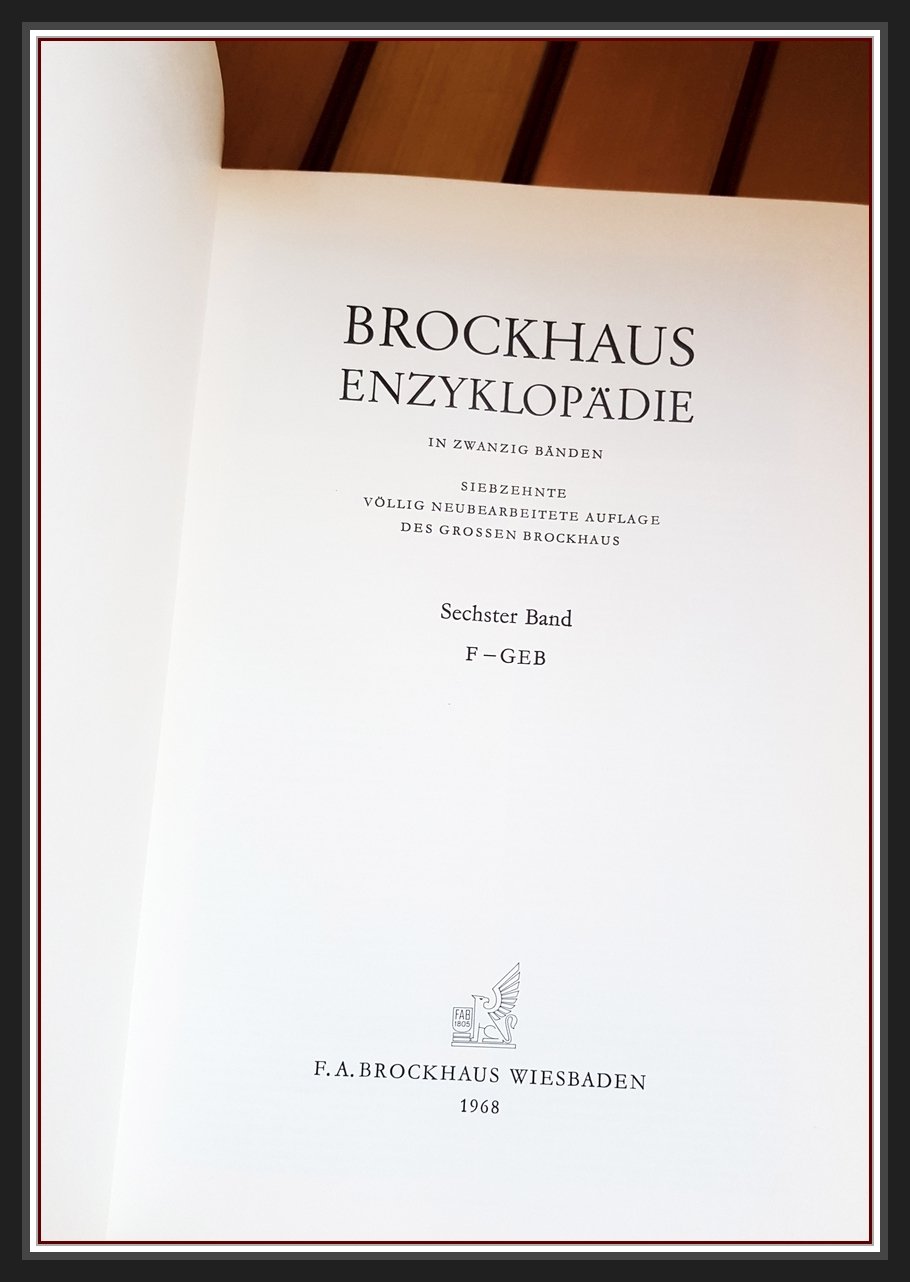 Sale Brockhaus Enzyklopädie, 17.Auflage, Ergänzungen, 25 Bände (20+5)